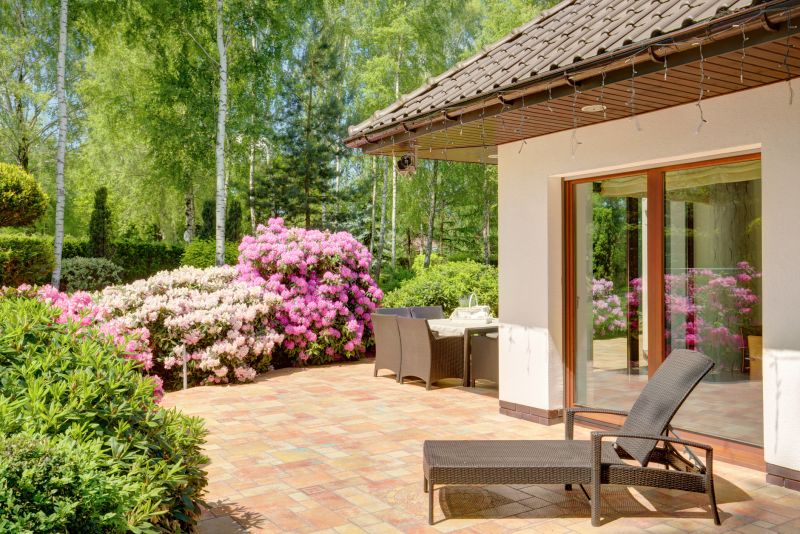 Painting of outdoor patio area