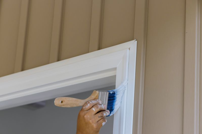 Garage door and trim painting